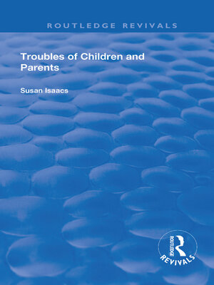 cover image of Troubles of Children and Parents
